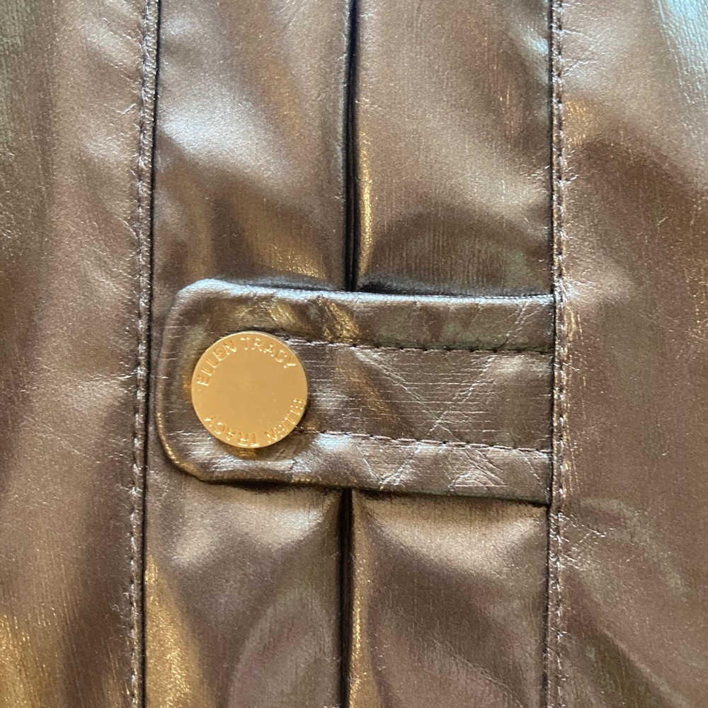 Ellen Tracy metallic bronze NWOT Spring jacket size M